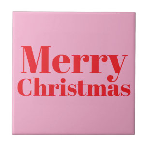 Cute Merry Christmas Ceramic Tile. Tile