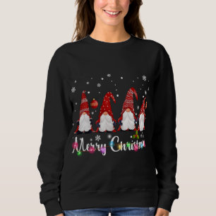 Cute Merry Christmas Garden Gnomes Pyjamas With Xm Sweatshirt