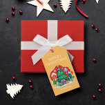 Cute Merry Christmas Gift Tags<br><div class="desc">Create favour and gift tags to label your Christmas holiday gifts,  homemade goods,  cookies,  candy,  treats,  party favours and more featuring a fun Christmas holiday scene,  the word Merry Christmas and your name in chic lettering.</div>