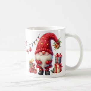 Cute Merry Christmas Gnome Coffee Mug