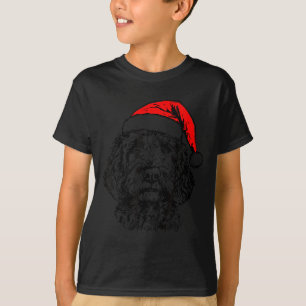 Cute Merry Christmas Goldendoodle Santa Christmas  T-Shirt