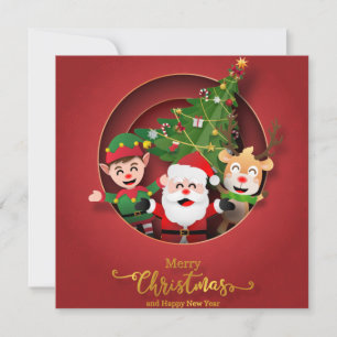 Cute Merry Christmas Holiday Card