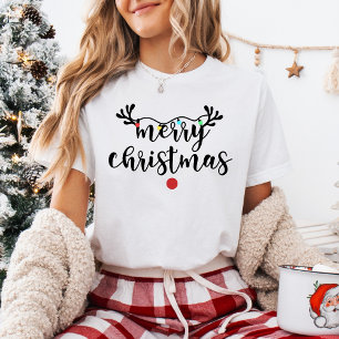 Cute Merry Christmas Reindeer T-Shirt