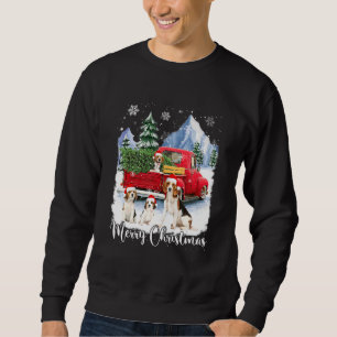Cute Merry Christmas Santa Beagle Dog Red Truck Xm Sweatshirt
