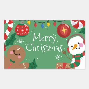 Cute Merry Christmas Sticker