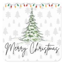 Cute Merry Christmas Sticker