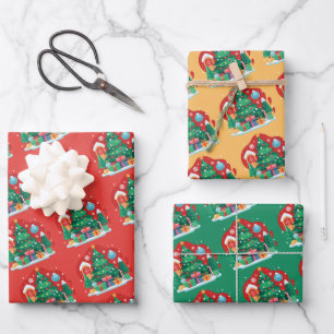 Cute Merry Christmas Wrapping Paper Sheet