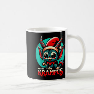 Cute Merry Krampus Christmas Holiday 30’s Retro Ca Coffee Mug