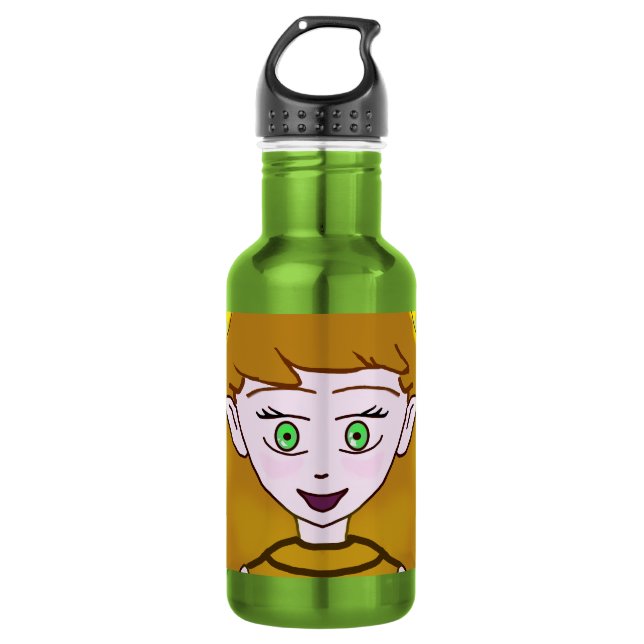 Cute Merry Pink 532 Ml Water Bottle (Front)