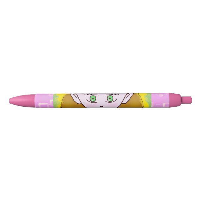 Cute Merry Pink  Blue Ink Pen (Front)