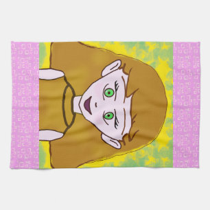 Cute Merry Pink Kitchen Towel