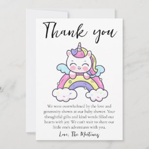 cute message baby shower thank you cards