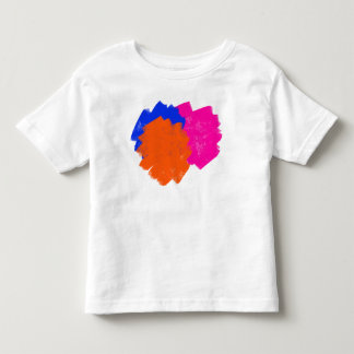 Cute messy colourful splashes toddler t-shirt