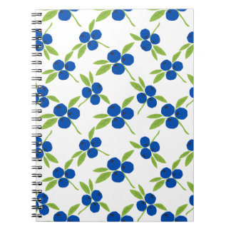 Cute Messy Cutout Blueberries seamless pattern Notebook