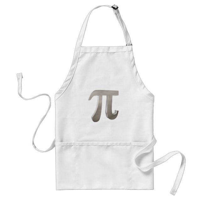 Cute metal pi character standard apron (Front)