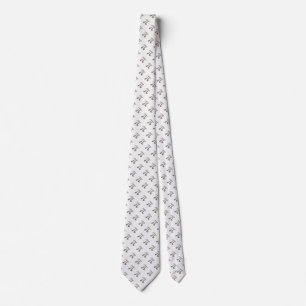 Cute metal pi character tie