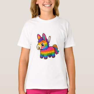 Cute Mexican Piñata Graphic T-Shirt for Girls | Co