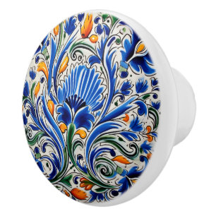 Cute Mexican style crafting Ceramic Knob