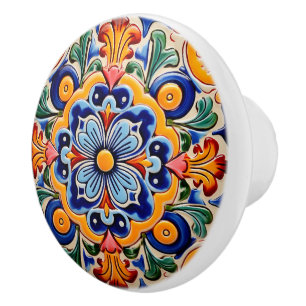 Cute Mexican style crafting Ceramic Knob