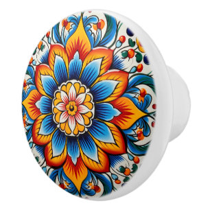 Cute Mexican style crafting Ceramic Knob