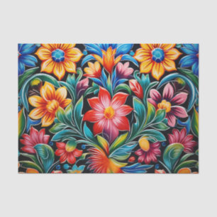 Cute Mexican tile pattern  Tissue Paper