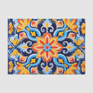Cute Mexican tile pattern Tissue Paper
