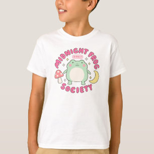 Cute Midnight Frog Society Kawaii Pastel Mushroom T-Shirt