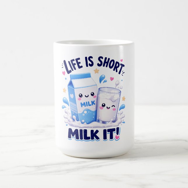 Cute Milk Lover Coffee Mug (Center)