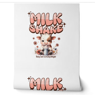 Cute Milkshake Lover Little Calf Frozen Joghurt Ba Wallpaper