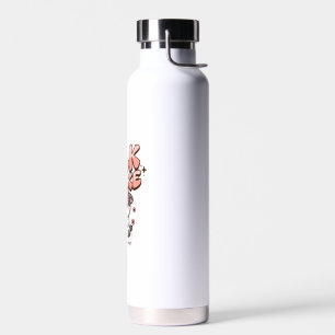 Cute Milkshake Lover Little Calf Frozen Joghurt Ba Water Bottle