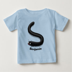 Cute millipede cartoon illustration baby T-Shirt