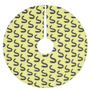 Cute millipede cartoon illustration brushed polyester tree skirt