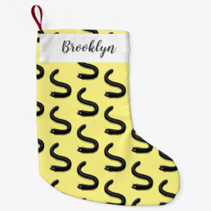 Cute millipede cartoon illustration small christmas stocking