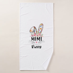 Cute Mimi Bunny T Shirt Easter Family Matching Out Bath Towel