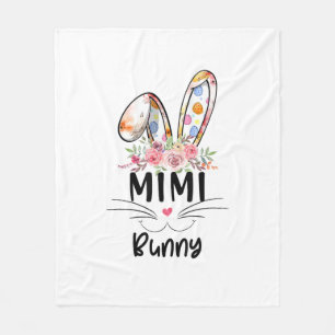 Cute Mimi Bunny T Shirt Easter Family Matching Out Fleece Blanket