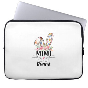 Cute Mimi Bunny T Shirt Easter Family Matching Out Laptop Sleeve