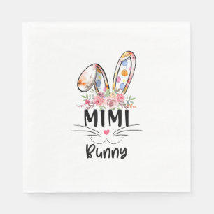 Cute Mimi Bunny T Shirt Easter Family Matching Out Napkin