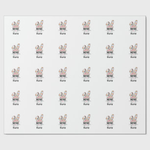 Cute Mimi Bunny T Shirt Easter Family Matching Out Wrapping Paper