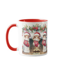 Cute Mimi Christmas Mug With Grandchildren Names