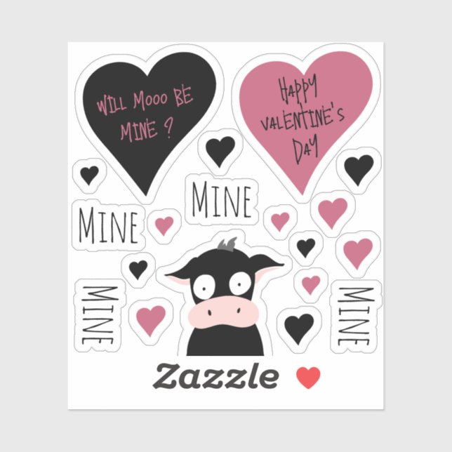 Cute Mine Mine Mine Mine Collection Cow Theme  (Sheet)