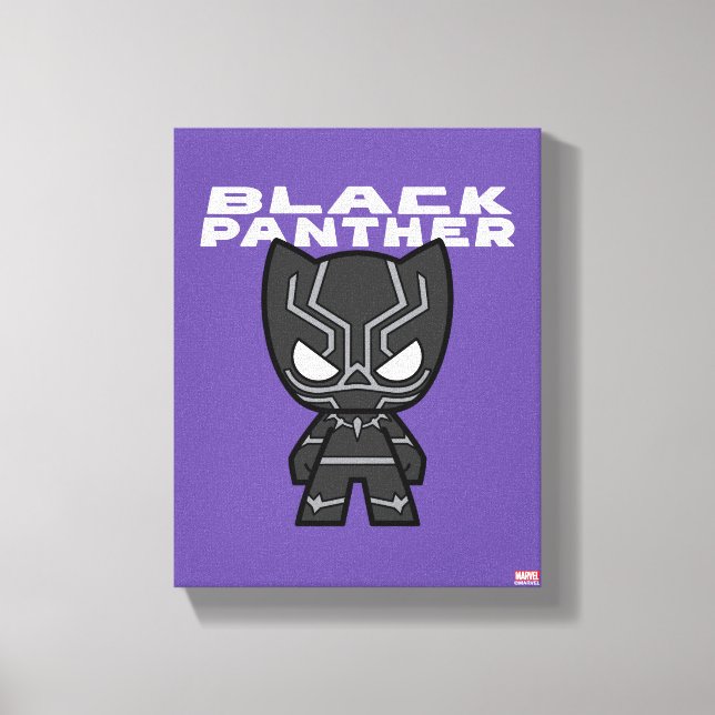 Cute Mini Black Panther Canvas Print (Front)