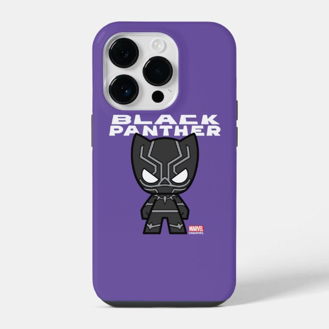 Cute Mini Black Panther iPhone Case (Back)