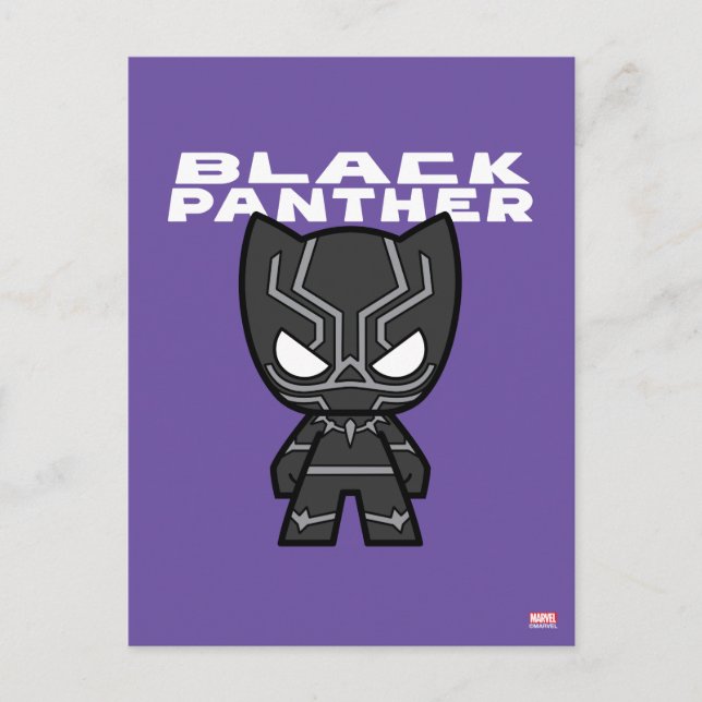 Cute Mini Black Panther Postcard (Front)