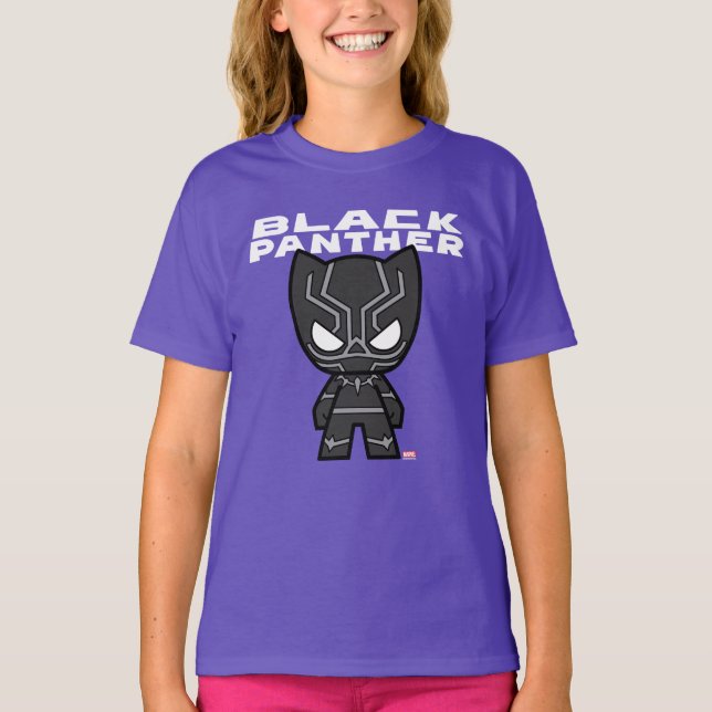 Cute Mini Black Panther T-Shirt (Front)