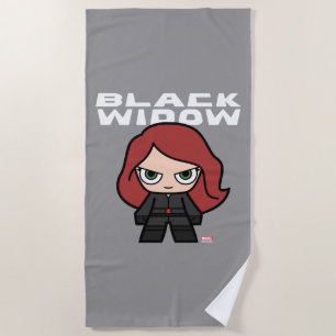 Cute Mini Black Widow Beach Towel
