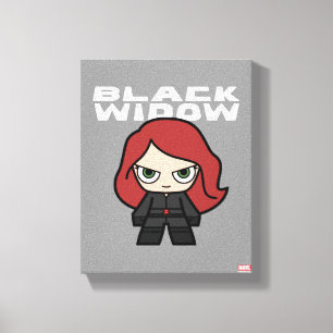 Cute Mini Black Widow Canvas Print