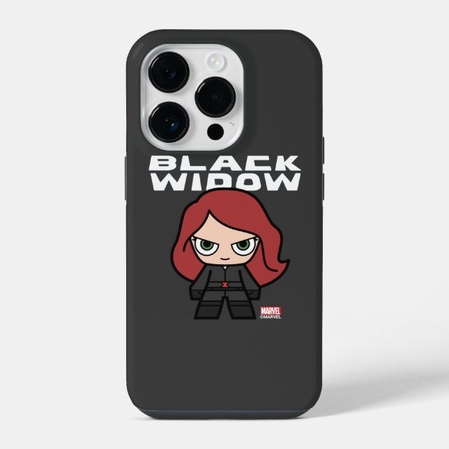 Cute Mini Black Widow iPhone Case (Back)