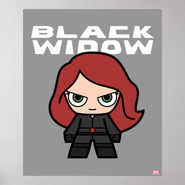 Cute Mini Black Widow Poster (Front)