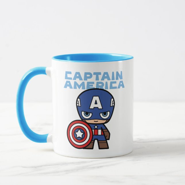 Cute Mini Captain America Mug (Left)