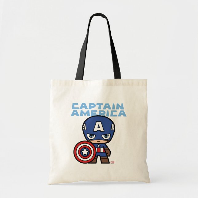 Cute Mini Captain America Tote Bag (Front)